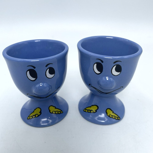 Funny face egg cups - 2x,