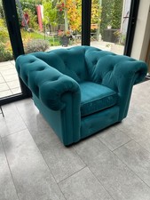 Chesterfield Armchair In Teal