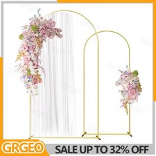 Balloon Arch Door Backdrop Flower Gold Display Stand Frame Wedding Metal Rack