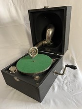 Decca Crescendo Junior Sound Box Portable Wind-Up Gramophone