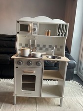 11068 Wooden Pretend Toy Kitchen for Kids Included