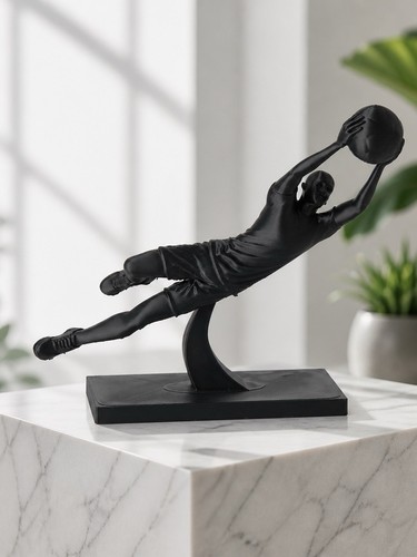 Goalkeeper save sculpture - goalkeeper,