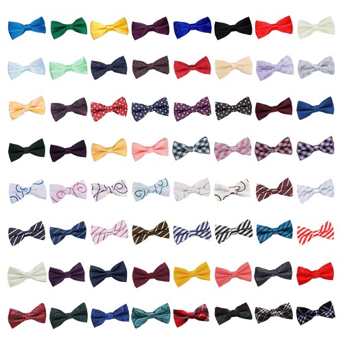 Mens bow tie solid - mens, check