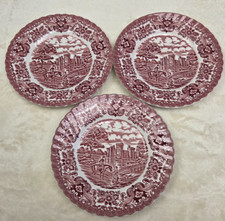 Hostess tableware 3 X Olde Country Castles Hostess Tableware Red Plates 18 cm