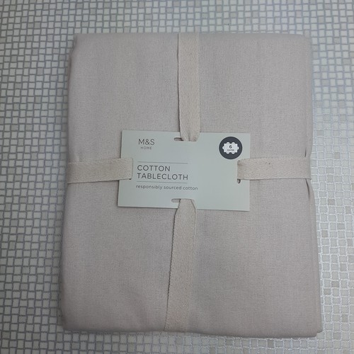 Natural cotton tablecloth - m&s,