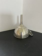 Vtg pewter wine - cask, funnel