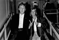 Paul Linda McCartney at Grosvenor House Hotel London 8th July 1989 Old Photo 3