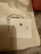 Brand New Gold Fossil Stud