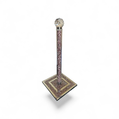 Pink crushed diamond crystal - pink,