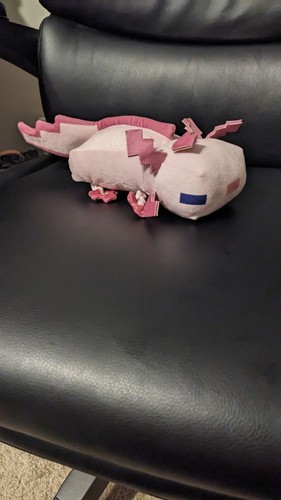 Minecraft pink axolotl plush - minecraft,