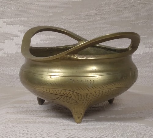 Antique chinese brass tripod - antique,