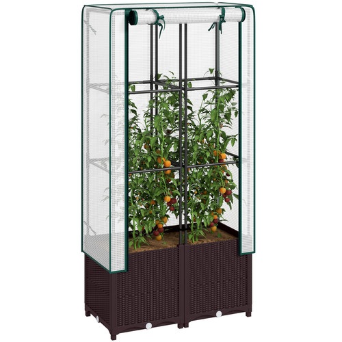 Plastic vegetable planter - planter, with