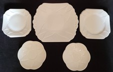 Vintage Shelley Dainty white bone china plates and saucers - sold individually