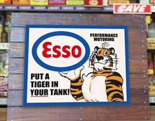 ESSO TIGER Retro Vinyl Sign