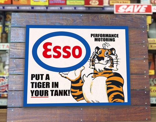 Esso tiger retro vinyl - tiger, sign
