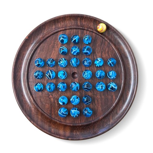 22cm diameter wooden solitaire - 22cm,