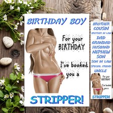 Funny Birthday Card Rude Joke