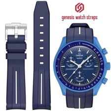 MISSION TO NEPTUNE RUBBER WATCH STRAP OMEGA MOON SWATCH SPEEDMASTER MOONSWATCH