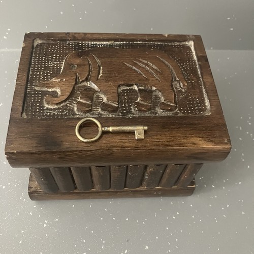 Hand carved jewellery box - hand,