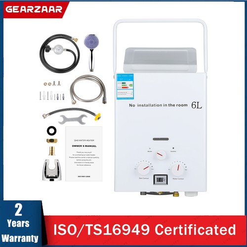 Portable gas water heater - water,