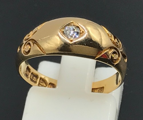 Antique 18ct gold diamond