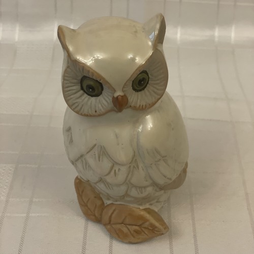Vtg ceramic owl figurine - owl,