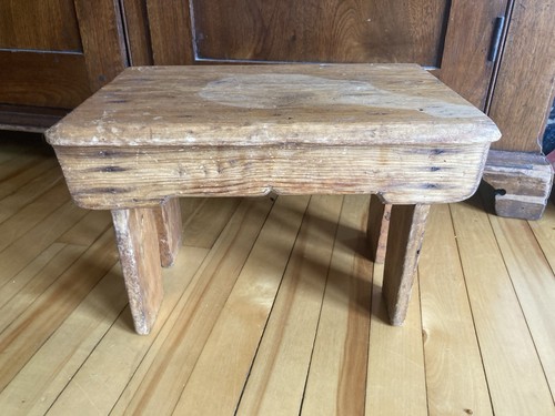 Antique primitive wooden - wooden, hand