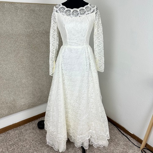 Vtg white floral - white, wedding