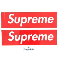 Supreme Box Logo Stickers Red x 2 - 100% Genuine Authentic!