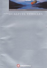 Vauxhall Dual Fuel Vehicles Brochure - 1999 Models - Edition One