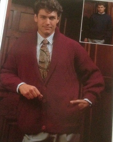 Shawl collar cardigan - (m1),