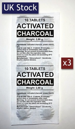 Activated charcoal sheets x - 3,