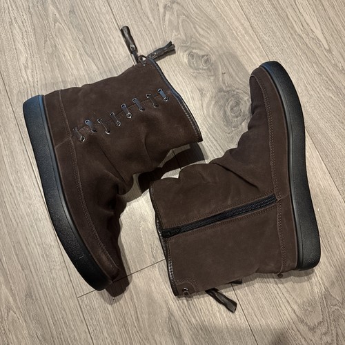 Hotter pixie brown suede ankle - suede,