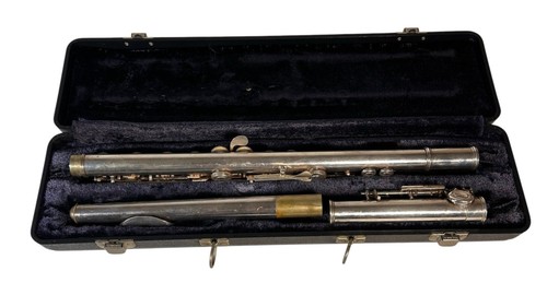 Vintage artley flute with - 18-0,