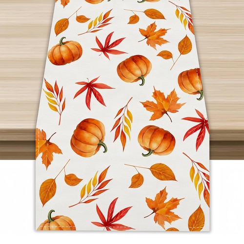 Autumn maple leaf - maple, table