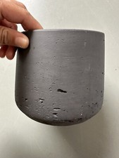Dark Grey Clay Pot 12cm Diameter