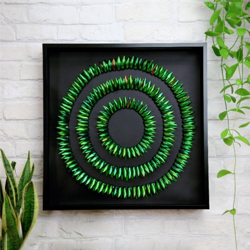 Jewel beetle elytra mosaic - jewel,