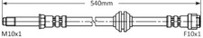 FRONT BRAKE FLEXI HOSE BRAKE