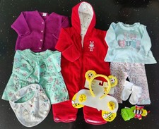 Baby Girls 3-6 Months Winter Clothing Bundle -Inc Pramsuit & Pudsey Bear ears