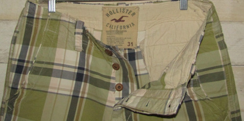 Hollister shorts vtg plaid y2k - vtg,