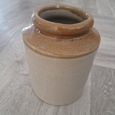 Victorian Stoneware Jar Salt