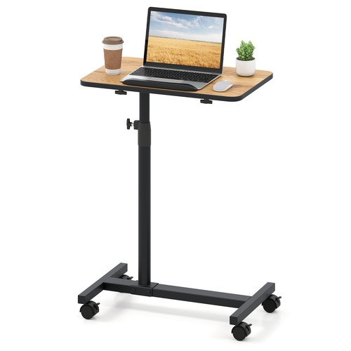 Overbed table tilting bedside - table,
