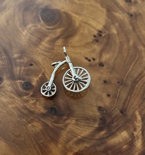 Vintage Articulated Sterling Silver Penny Farthing Bicycle Charm Pendant