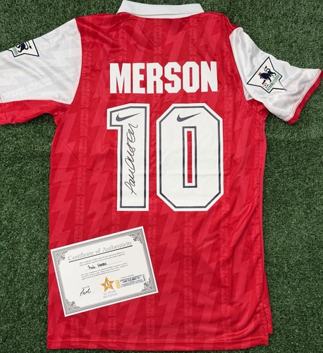Paul merson hand signed - hand,