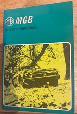 MGB Roadster - UK DRIVERS INSTRUCTION & MAINTENANCE HANDBOOK - Good Condition