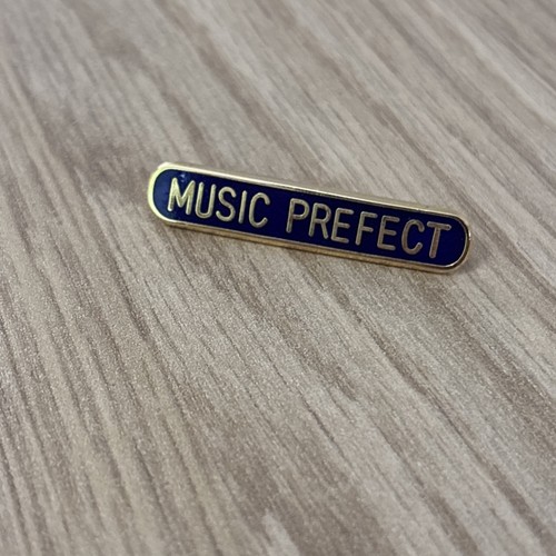 Music prefect school pin - music,