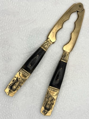 Vintage brass and - brass, wood