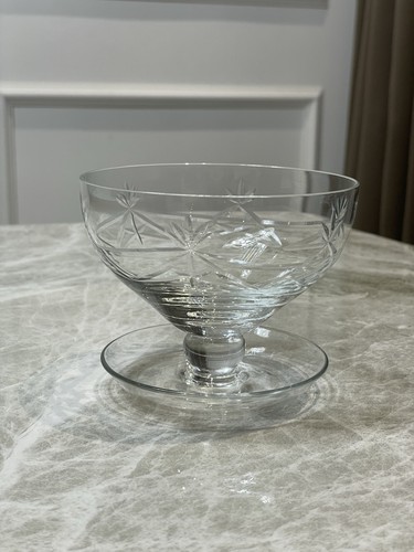 Cut crystal dessert bowl - crystal,