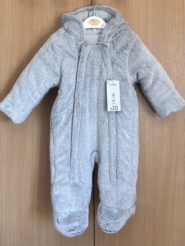 George grey faux fur - fur, snowsuit