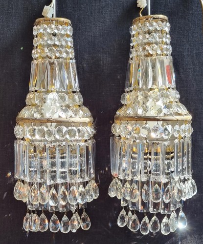 Large pair crystal - crystal, glass